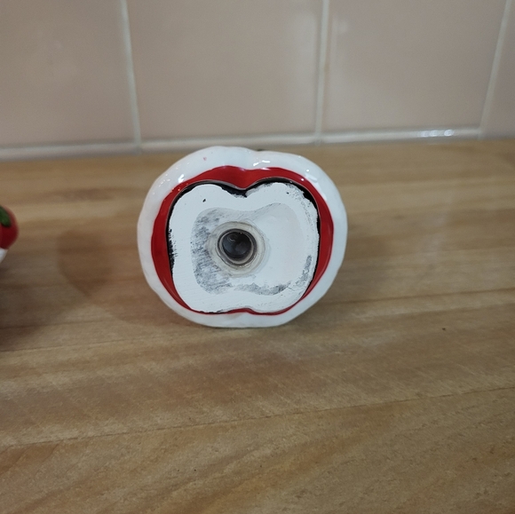 Vintage  Giftcraft Ceramic Santa Salt & Pepper Shakers 1995 Andrew Baron Design - Picture 10 of 10